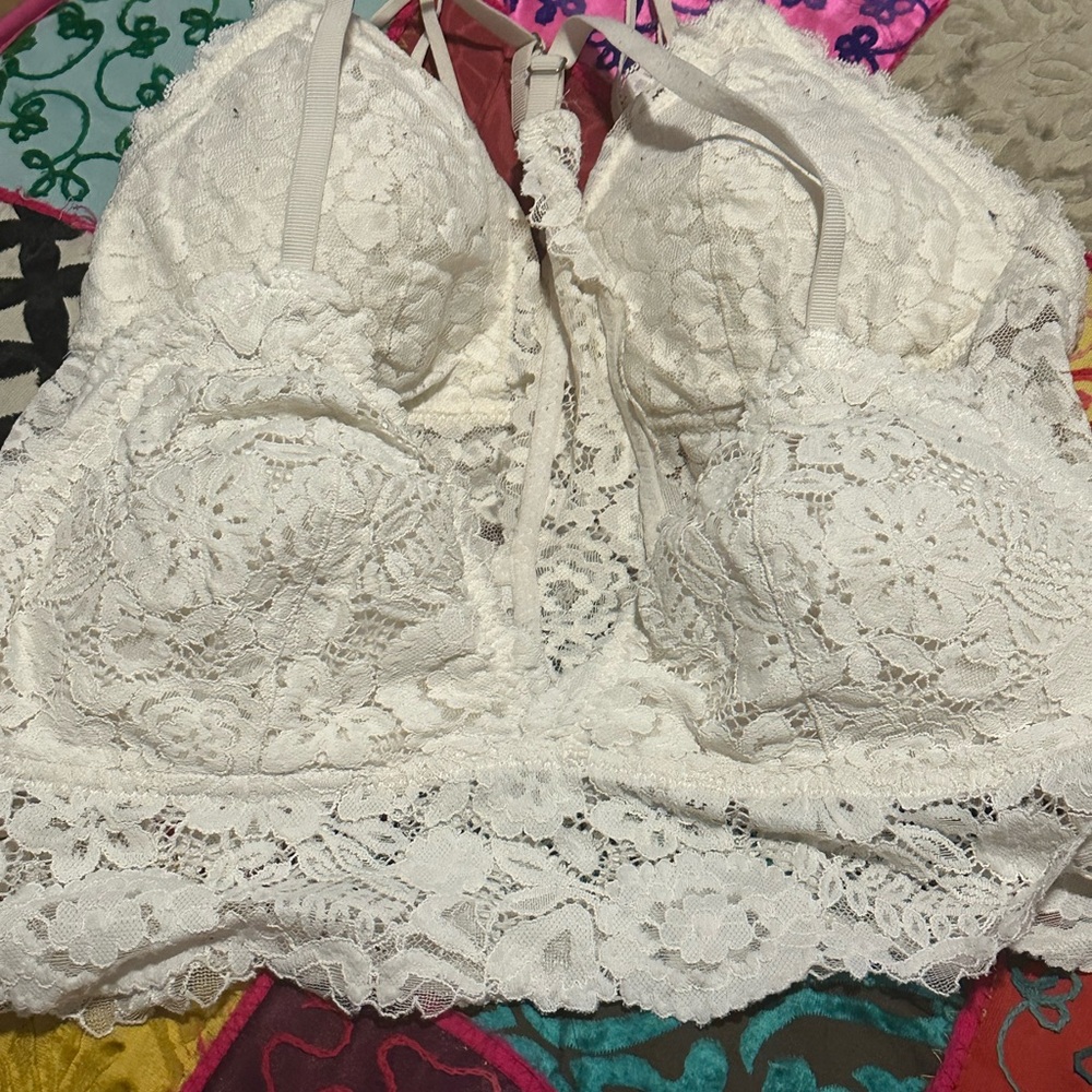 Aerie Lace Bralette in White Bundle - 2